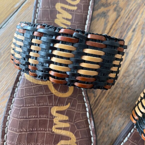 SAM EDELMAN Gemini woven strap sandal/nice condition/10M - Picture 2 of 8